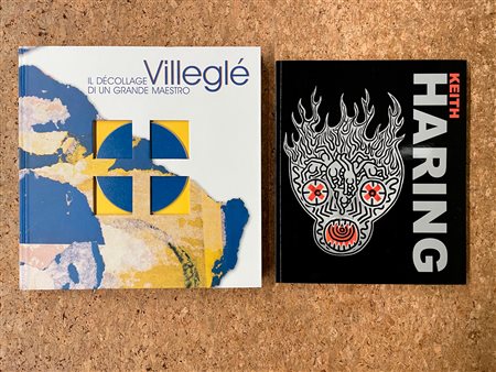 KEITH HARING E JACQUES VILLEGLÉ - Lotto unico di 2 cataloghi