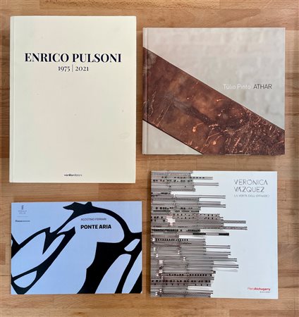 ARTE CONTEMPORANERA (PINTO, VAZQUEZ, FERRARI, PULSONI) - Lotto unico di 4 cataloghi