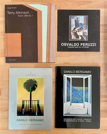 TERRY ATKINSON, OSVALDO PERUZZI E DANILO BERGAMO - Lotto unico di 4 cataloghi