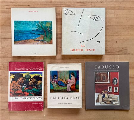 PITTURA FIGURATIVA ITALIANA DEL DOPOGUERRA - Lotto unico di 5 cataloghi