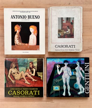 ANTONIO BUENO, FELICE CASORATI E FRANCO GENTILINI - Lotto unico di 4 cataloghi
