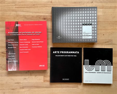 ARTE OPTICAL E CINETICA - Lotto unico di 4 cataloghi