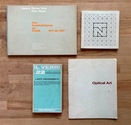 ARTE OPTICAL E CINETICA (TESTI E STORICHE ESPOSIZIONI) - Lotto unico di 4 cataloghi