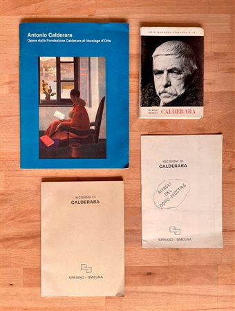 ANTONIO CALDERARA - Lotto unico di 3 cataloghi e 1 pieghevole