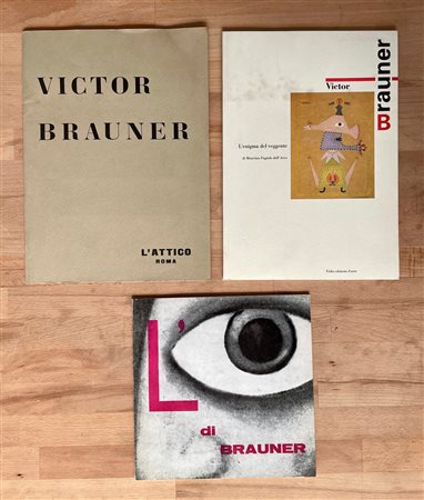 VICTOR BRAUNER - Lotto unico di 3 cataloghi