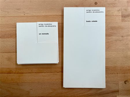 ARRIGO LORA-TOTINO E SANDRO DE ALEXANDRIS - Lotto unico di 2 edizioni d'arte