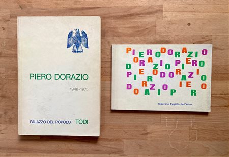PIERO DORAZIO - Lotto unico di 2 cataloghi