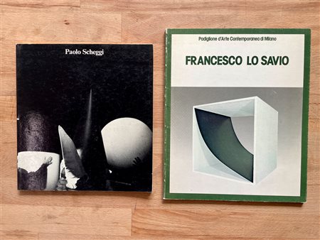 FRANCESCO LO SAVIO E PAOLO SCHEGGI - Lotto unico di 2 rari cataloghi