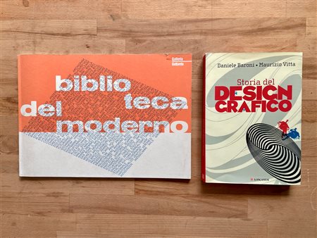 STORIA DEL DESIGN GRAFICO E LIBRI E RIVISTE D'ARTE - Lotto unico di 2 cataloghi