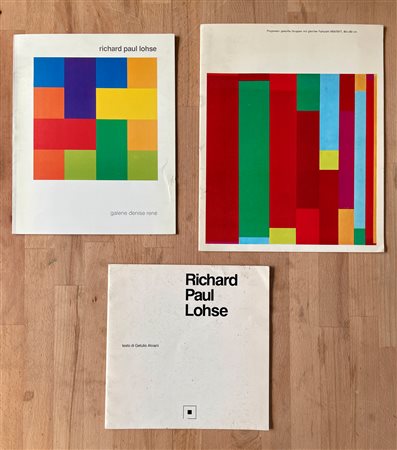 RICHARD PAUL LOHSE - Lotto unico di 3 cataloghi