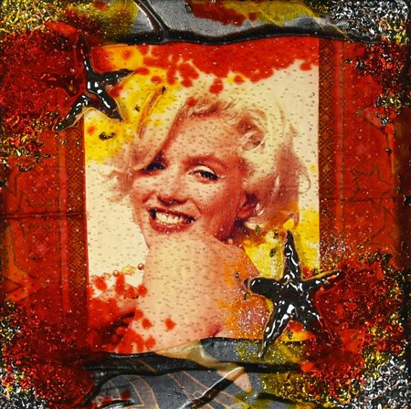 Omar Ronda (1947 - 2017) MARILYN FROZEN, 2014 materie plastiche, cm 20x20...