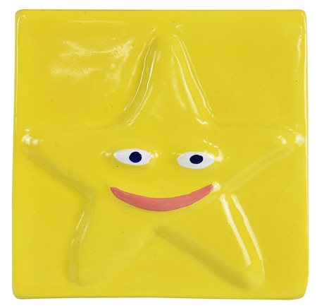 Gianni Cella (1953) STELLA, 2015 vetroresina smaltata, cm 20x20 sul retro:...