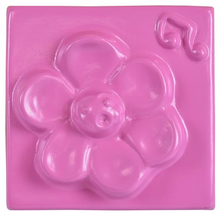 Plumcake (1983) FIORE ROSA, 2016 vetroresina smaltata, cm 20x20 sul retro:...