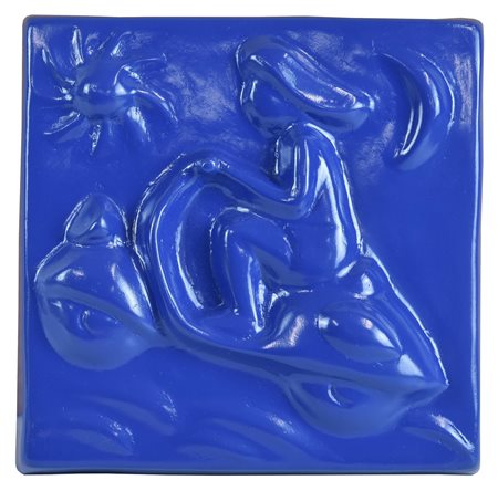 Plumcake (1983) VESPA BLU, 2016 vetroresina smaltata, cm 20x20 sul retro:...