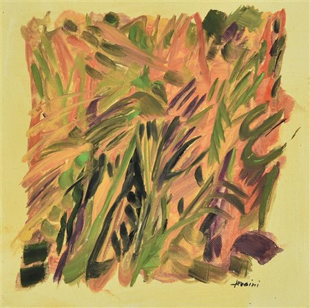 Luigi FersinI (1932) GLI ALBERI A PRIMAVERA, 2008 olio su tela applicata su...