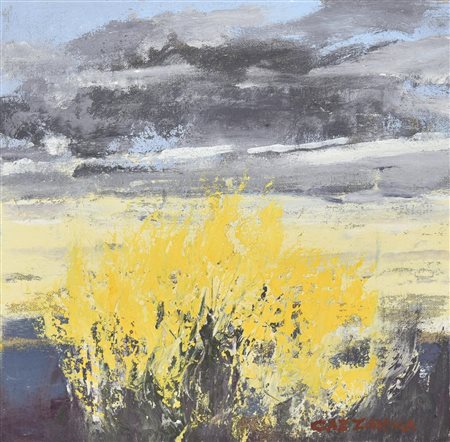 Giancarlo Cazzaniga (1930 - 2013) GINESTRE AL CONERO, 2007 olio su tela, cm...