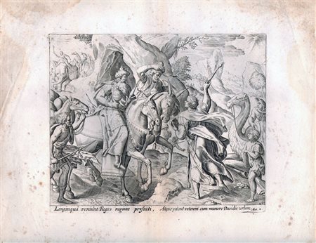 Jan (Johannes) Sadeler
(1550 - 1600)
 Il viaggio dei Magi a Bethlehem