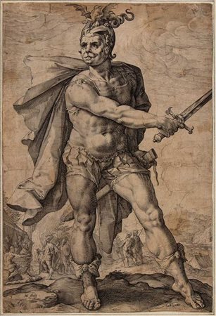 Hendrik Goltzius
(1558 - 1617)
 Muzio Scevola