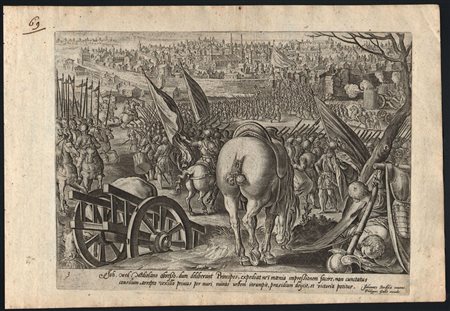 Giovanni Stradano (after)
(1523 - 1605)
 L'Assedio di Milano