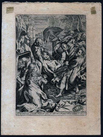 Giacomo Lauro
(1560 - 1645)
 Deposizione, da Federico Barocci, 1598
