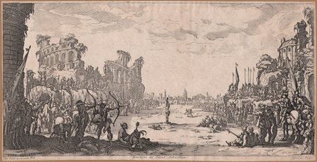 Jacques Callot (copia da)
(1592 - 1635)
 Martyre de Saint Sébastien, 1630 ca.