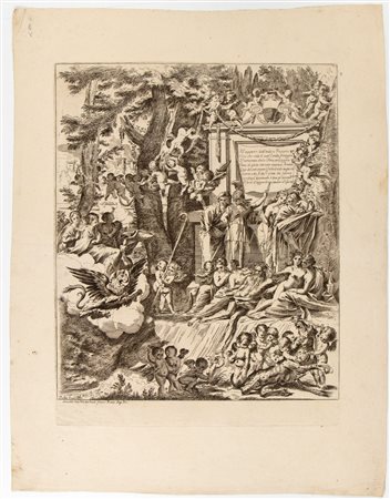 Arnold van Westerhout (1651-1725)

 Allegoria in onore dell'arrivo del cardinale Franciotti a vescovo di Lucca, da Pietro Testa