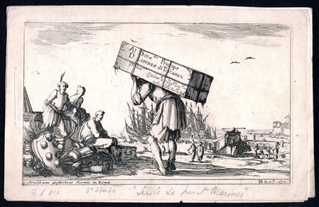 François Collignon
(1609 ca. - 1687)
 Suite de huit marines, da Stefano Della Bella