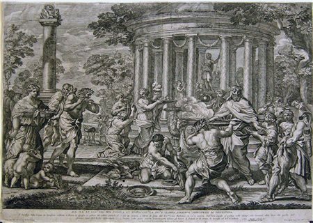 Pietro Aquila
(1630 - 1692)
 Sacrificio a Diana, da Pietro da Cortona