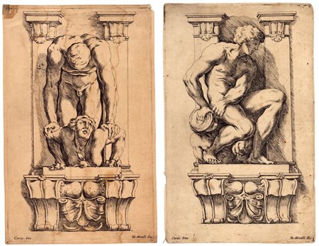 Giuseppe Maria Mitelli
(1634 - 1718)
 L'Enea Vagante, da Annibale Carracci