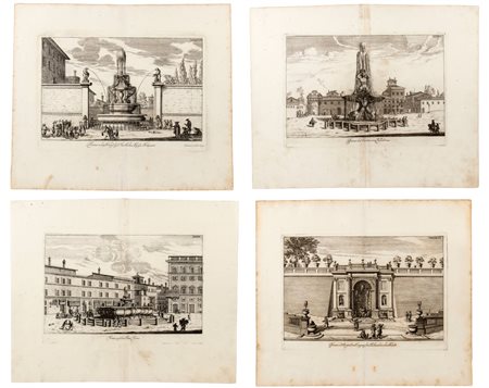 Sussanna Maria Sandrart
(Norimberga 1658 - 1718)
 Fontana nel castello di Bracciano | Fontana in Piazza Colonna | Fontana all'ingresso di Palazzo Aldobrandini | Fontana dei Principi di Palestrina