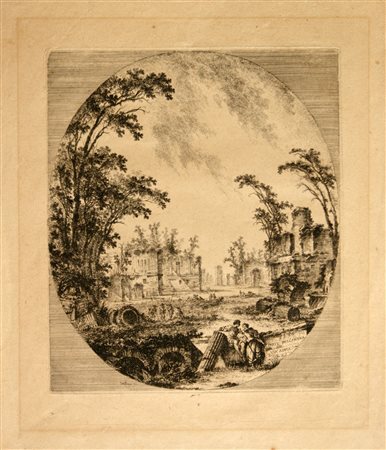 Abbé de Saint-Non
(1730 - 1792)
 Parte dell'Antica Via Appia, da Jean Baptiste LePrince