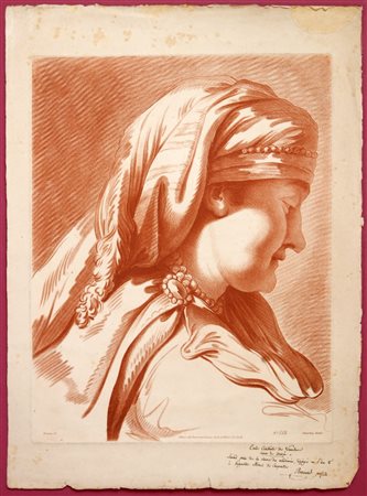 Gilles Demarteau
(1722 - 1776)
 Tête de vieille femme