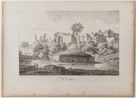 Godefroy Engelmann
(1788 - 1839)
 Vue de Gaza, da Constant Bourgois, 1819