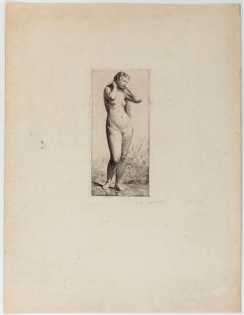 Charles Jacque
(1813 - 1894)
 Il giovane bagnante, da Auguste Delâtre