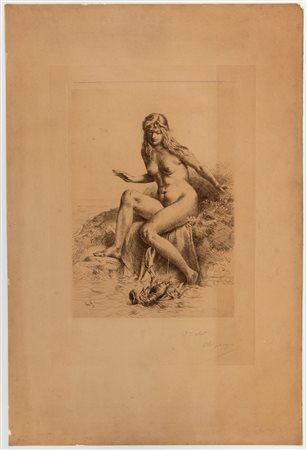 Charles Jacque
(1813 - 1894)
 Lieda ed aragosta, 1876