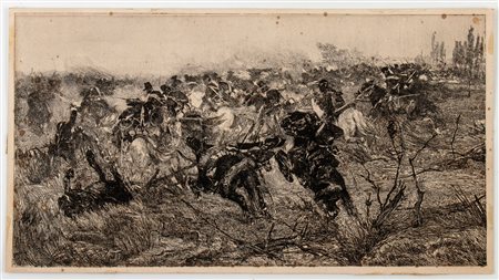 GIOVANNI FATTORI
(Livorno 1825 - Firenze 1908)
 Carica di Cavalleria