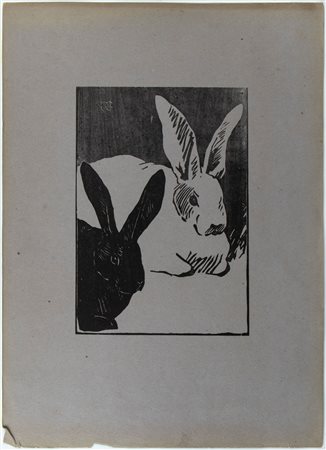 Henri-Charles Guérard
(Paris 1846 - 1897)
 Les Lapins