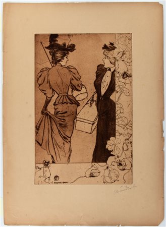 Richard Ranft
(1862 - 1931)
 Trottins, da "L'Estampe originale", 1894