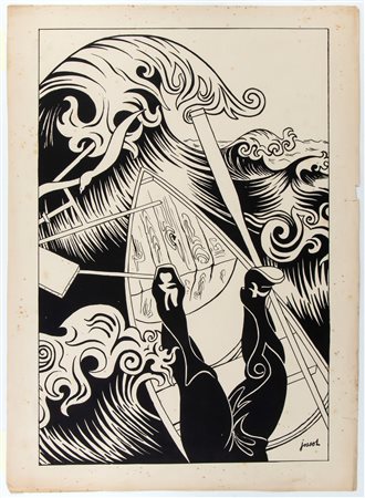 Gustave-Henri Jossot
(1866 - 1951)
 La Vague, 1894