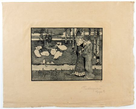 Heinrich Vogeler
(1872 - 1942)
 Froschkonig, 1896