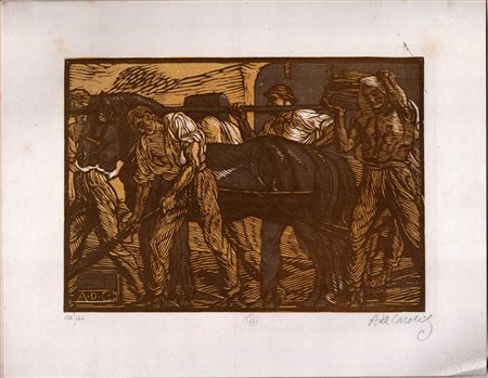 Adolfo De Carolis (1874 - 1928)

 Il lavoro, 1923