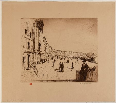 TavIk Frantisek Simon
(Zeleznice 1877 - Praga 1942)
 Riva Schiavoni, Venezia, 1910