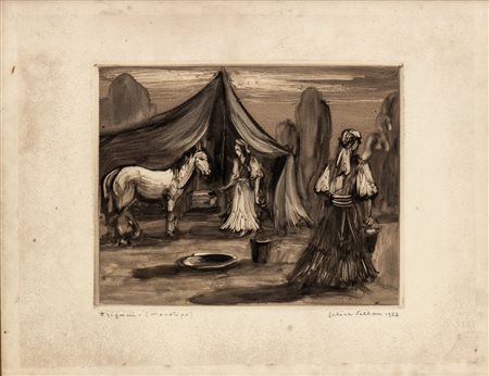 Felice Vellan
(1889 - 1976)
 Tzigani, 1953