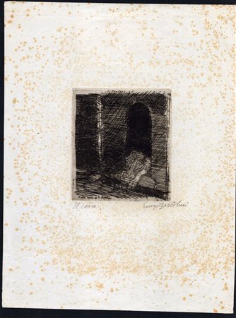 LUIGI BARTOLINI
(Cupramontana 1892 - Roma 1963)
 Il cane Liebe, 1940