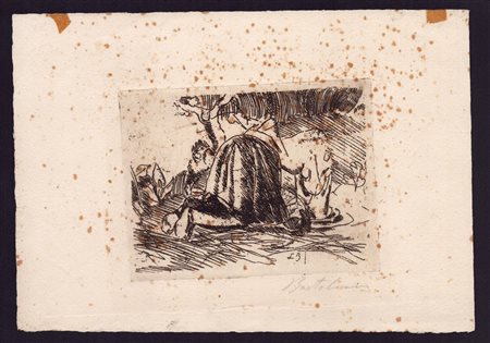 LUIGI BARTOLINI
(Cupramontana 1892 - Roma 1963)
 Lavandaia, 1933