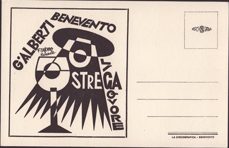 FORTUNATO DEPERO
(Fondo 1892 - Rovereto 1960)
 Liquore Strega G. ALBERTI Benevento