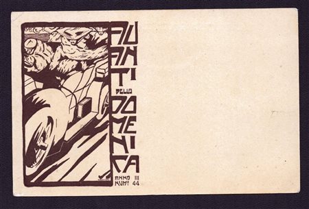 UMBERTO BOCCIONI
(Reggio Calabria 1982 - Verona 1916)
 AVANTI DELLA DOMENICA, 1905