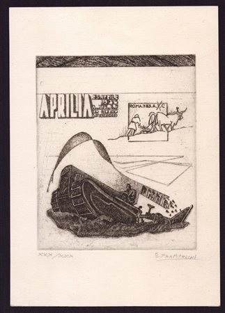 ENRICO PRAMPOLINI
(Modena 1894 - Roma 1956)
 APRILIA, 1936