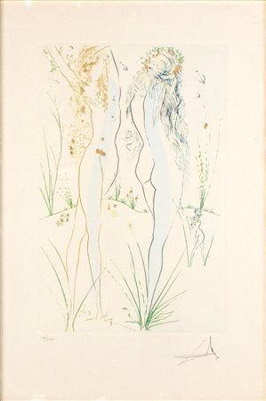 SALVADOR DALI'
(Figueres 1904 - 1989)
 Torna, torna, o Sulamita - dal Cantico de' Cantici di Salomone