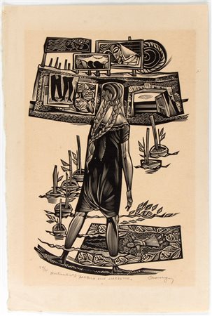 TRANQUILLO MARANGONI
(1912 - 1992)
 Bambola alle giarrette